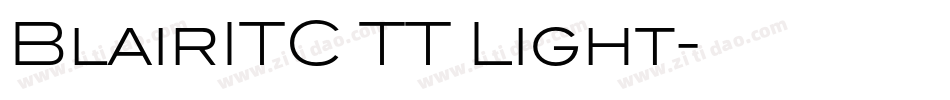BlairITC TT Light字体转换